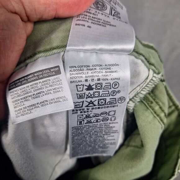 Levis 514 Pants Mens 32x34(31x33) Green Jeans low rise - Picture 8 of 9
